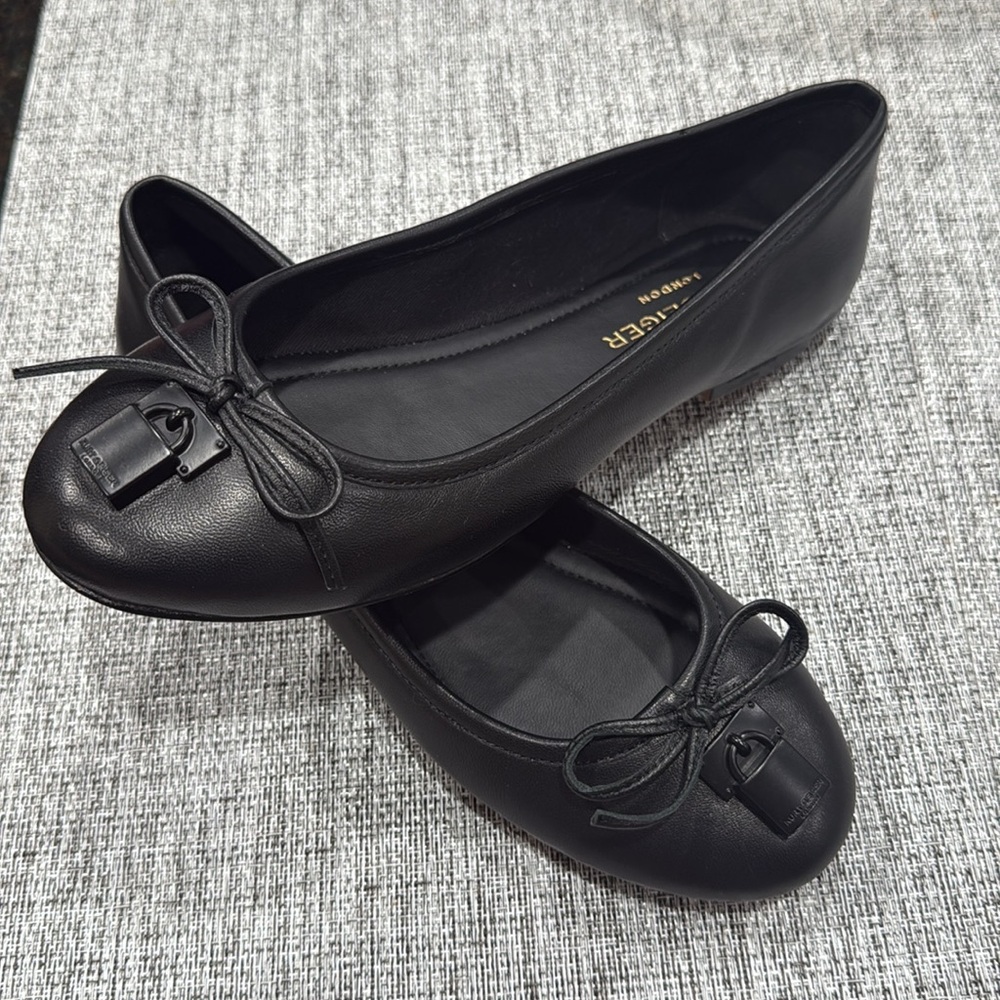Kurt Geiger Black Ballet Flats